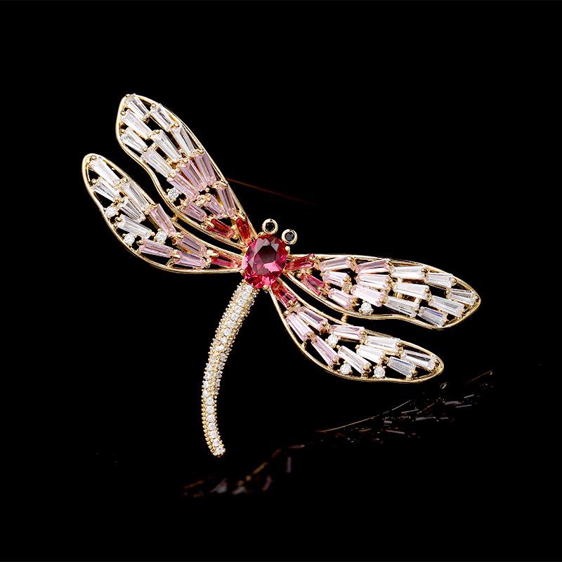 Pins, Brooches Pink Brooch Female T-shaped Zircon Crystal Personality Insect Scarf Buckle Pin LY05332
Pins, Brooches Pink Brooch Female T-shaped Zircon Crystal Personality Insect Scarf Buckle Pin LY05332