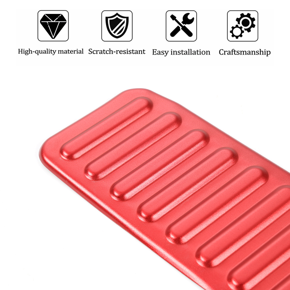 Car Left Foot Rest Pedal Decoration Covers Aluminum alloy For Ford Mustang 2015+ Auto Interior Accessories