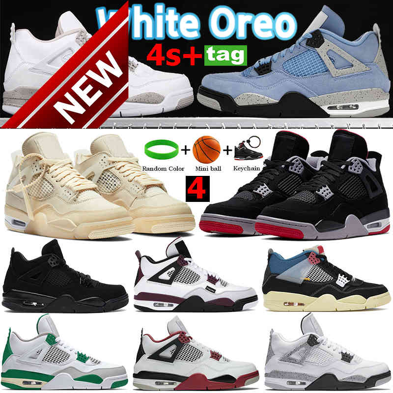 2022 University Blue 4s 4 Basketball Shoes White Oreo Xsail Bred Paris Black Cat Men Women Sneakers Sp Pine Green Taupe Haze Neon Trainers, Customize
2022 University Blue 4s 4 Basketball Shoes White Oreo Xsail Bred Paris Black Cat Men Women Sneakers Sp Pine Green Taupe Haze Neon Trainers, Customize
