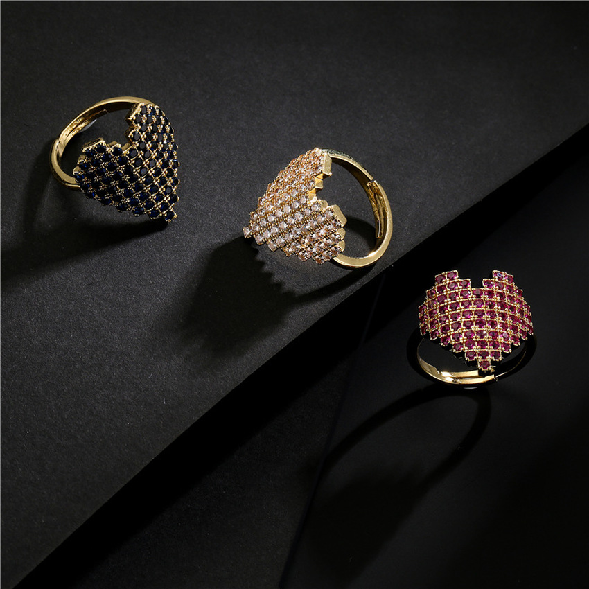18K Gold Heart Ring Band Finger Adjustable Zircon Diamond Rings for Women Engagement Wedding Fashion Jewelry Will and Sandy
18K Gold Heart Ring Band Finger Adjustable Zircon Diamond Rings for Women Engagement Wedding Fashion Jewelry Will and Sandy