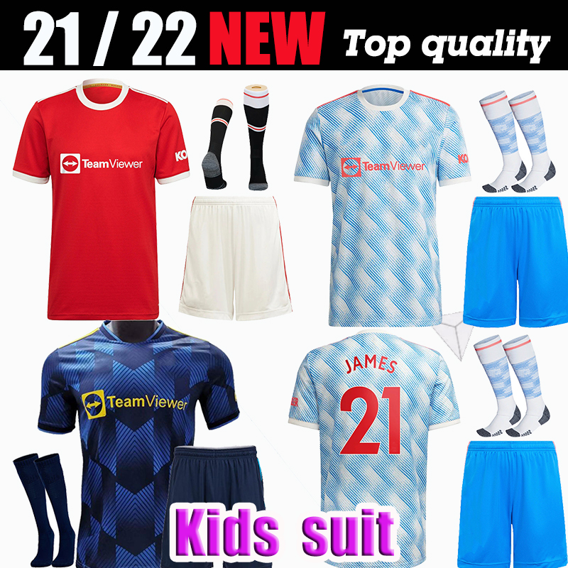 

Kid kit soccer jersey 2021 2022 UNITED SANCHO POGBA CAVANI MARTIAL UTD VAN DE BEEK B. FERNANDES RASHFORD LINGARD GREENWOOD FRED football shirt 21  Children's suit