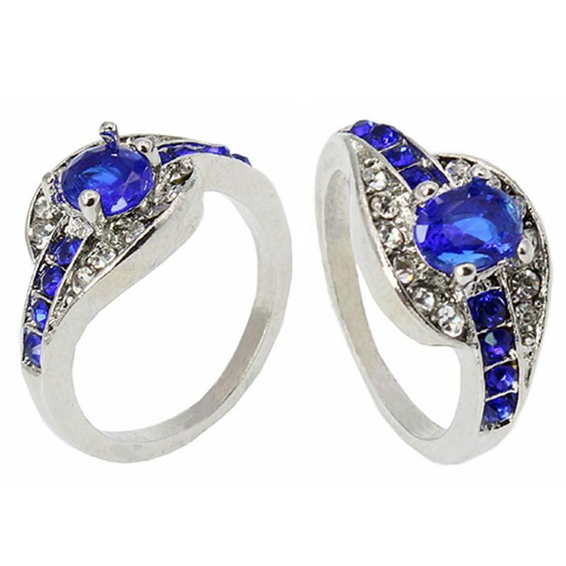 Wedding Rings Unique Fine Jewelry Blue Oval Zircon Stone Ring Color Engagement For Women Men Anillos Mujer, Slivery;golden
Wedding Rings Unique Fine Jewelry Blue Oval Zircon Stone Ring Color Engagement For Women Men Anillos Mujer, Slivery;golden
