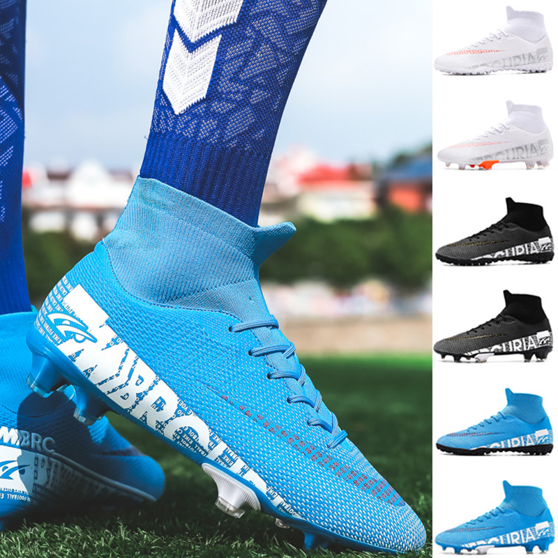 American Football Shoes Men's Soccer Shoes Fg High Ankle Boots Male Breathable Fashion Lightweight Cleats Professional Training 2021 Antiskid 210708, 1313 black-fg
American Football Shoes Men's Soccer Shoes Fg High Ankle Boots Male Breathable Fashion Lightweight Cleats Professional Training 2021 Antiskid 210708, 1313 black-fg