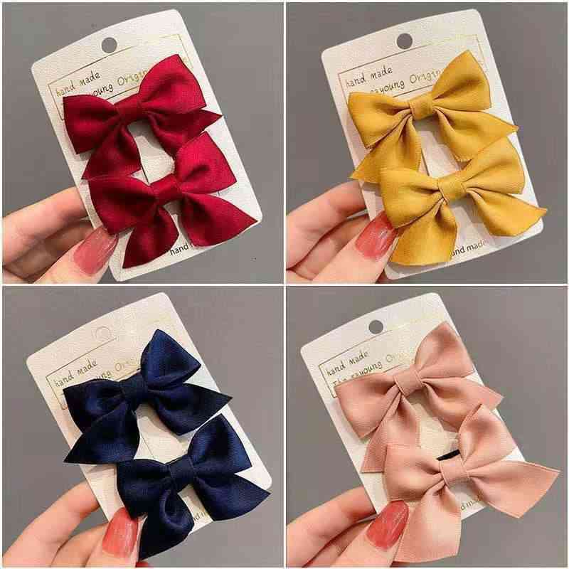 Hair Accessories Bow Headdress Children's pin Cute Princess Korean Net Red Girl's Clip