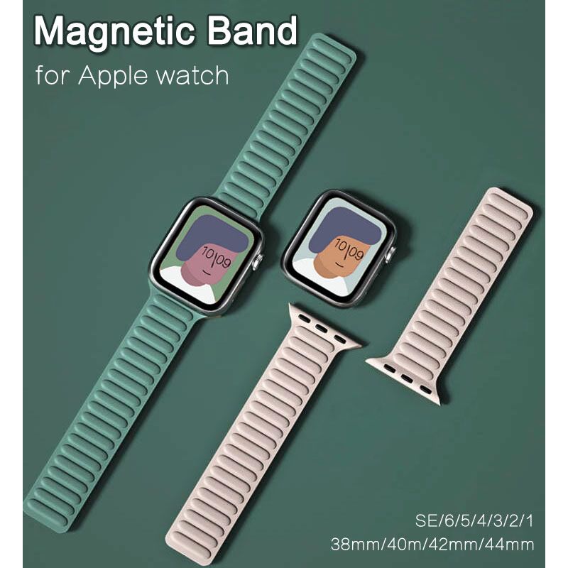 Original Silicone link loop Magnetic strap For apple watch band 44mm 40mm 41mm 45mm iWatch series 7 6 SE 5 4 3 2 1 Sport Rubber 42mm 38mm Green yellow red smart watchs band
Original Silicone link loop Magnetic strap For apple watch band 44mm 40mm 41mm 45mm iWatch series 7 6 SE 5 4 3 2 1 Sport Rubber 42mm 38mm Green yellow red smart watchs band