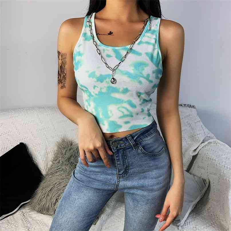 Summer Tie Dye Print Tank Top Women Sleeveless Fashion Slim Casual Crop Tops Basic Female Streetwear 210607, Purple
Summer Tie Dye Print Tank Top Women Sleeveless Fashion Slim Casual Crop Tops Basic Female Streetwear 210607, Purple