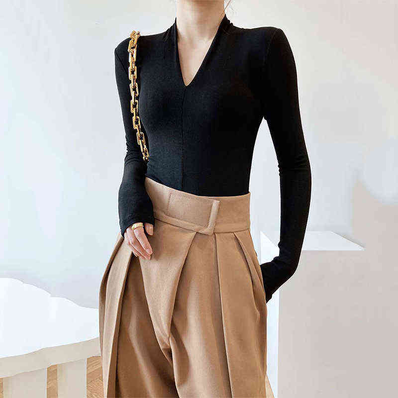 Vintage Brown Thicken Suit Pants For Women Autumn Winter Fashion High Waist Straight Harajuku Harem Trousers Korean Clothes 211112