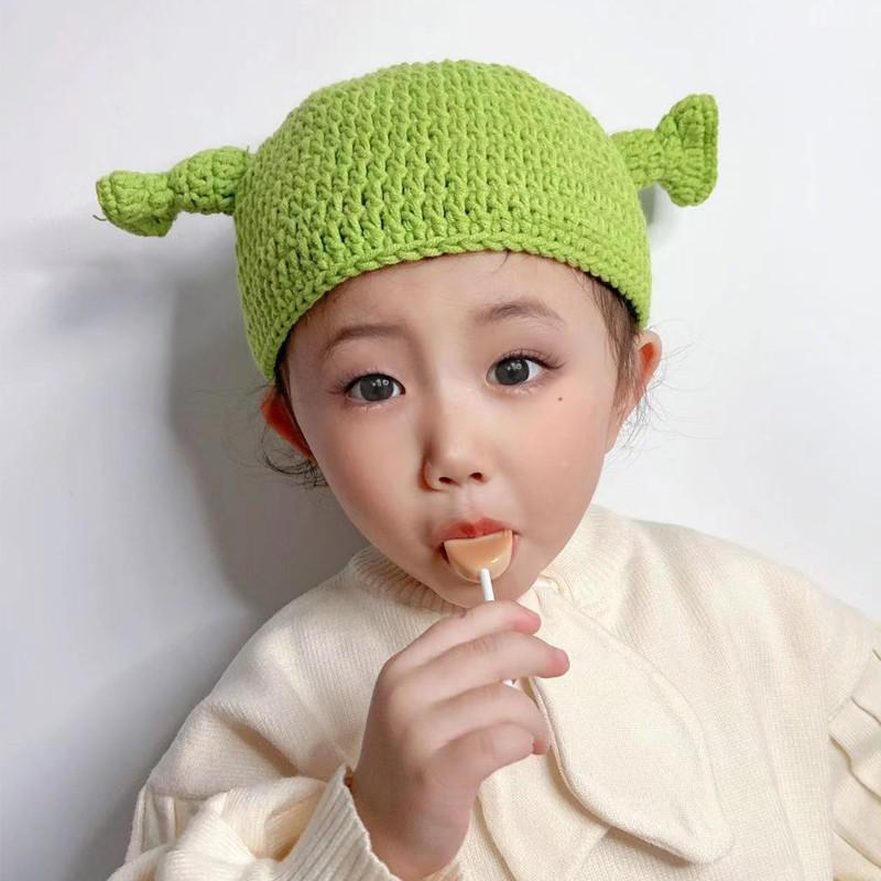 Berets Green Monster Shrek Funny Party Hat Hand Knitted Woolen Children And Adults Can Wear, Slk ly
Berets Green Monster Shrek Funny Party Hat Hand Knitted Woolen Children And Adults Can Wear, Slk ly