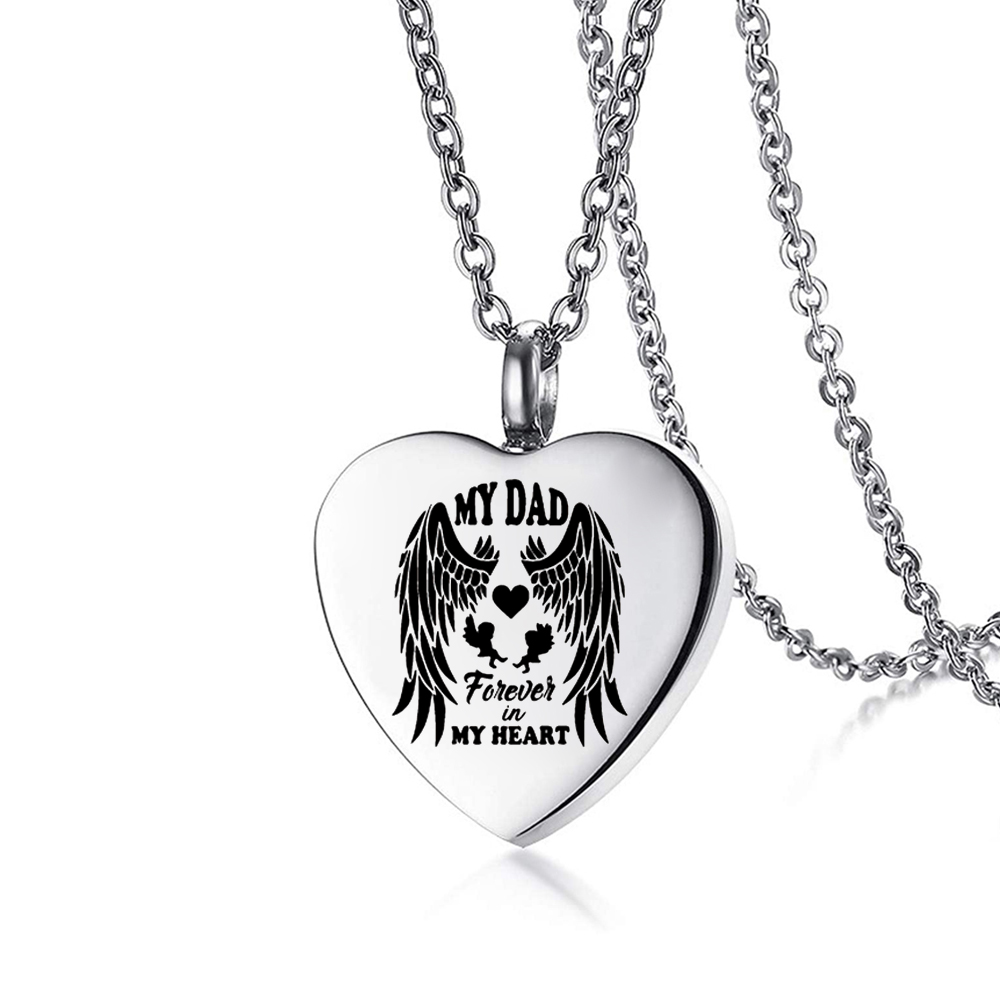 Wholesale heart-shaped cremation for ashes keepsake urn necklace angel wings memorial jewelry
Wholesale heart-shaped cremation for ashes keepsake urn necklace angel wings memorial jewelry