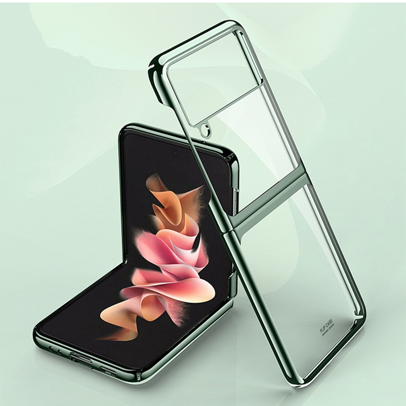 Simple Transparent Electroplating Phone Cases For Samsung Galaxy Z Flip 3 Foldable Screen All-inclusiv Hard Protective Full Cover
Simple Transparent Electroplating Phone Cases For Samsung Galaxy Z Flip 3 Foldable Screen All-inclusiv Hard Protective Full Cover