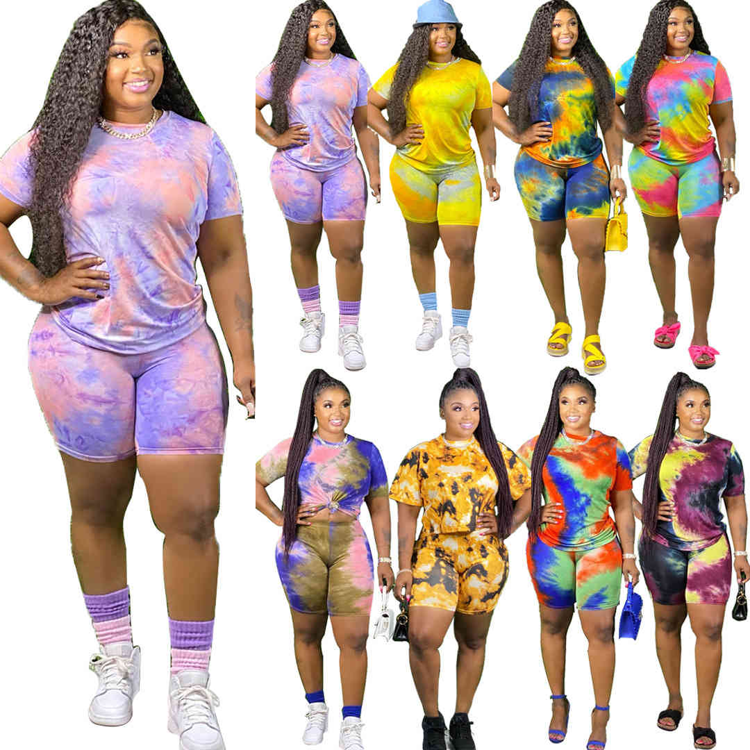 Women Designers Clothes 2021 Ladies Tracksuits Tie-dyed 8-color Loose Casual Short Sleeve Two-piece Set Plus Size -5XL, Mix or leave a message
Women Designers Clothes 2021 Ladies Tracksuits Tie-dyed 8-color Loose Casual Short Sleeve Two-piece Set Plus Size -5XL, Mix or leave a message
