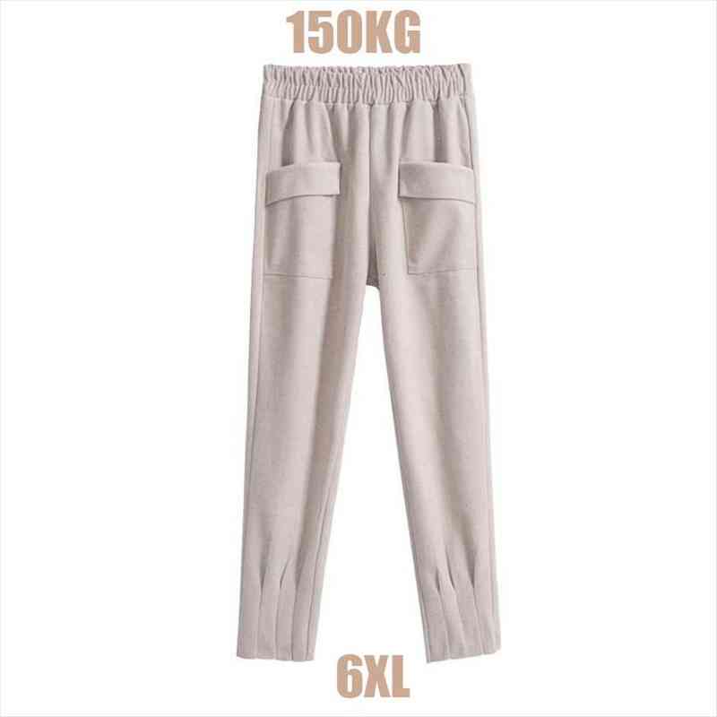 womens large size feet pants winter thick elasticated harem pants casual loose drape thin elastic woolen cloth feet 6xl, Black;white
womens large size feet pants winter thick elasticated harem pants casual loose drape thin elastic woolen cloth feet 6xl, Black;white