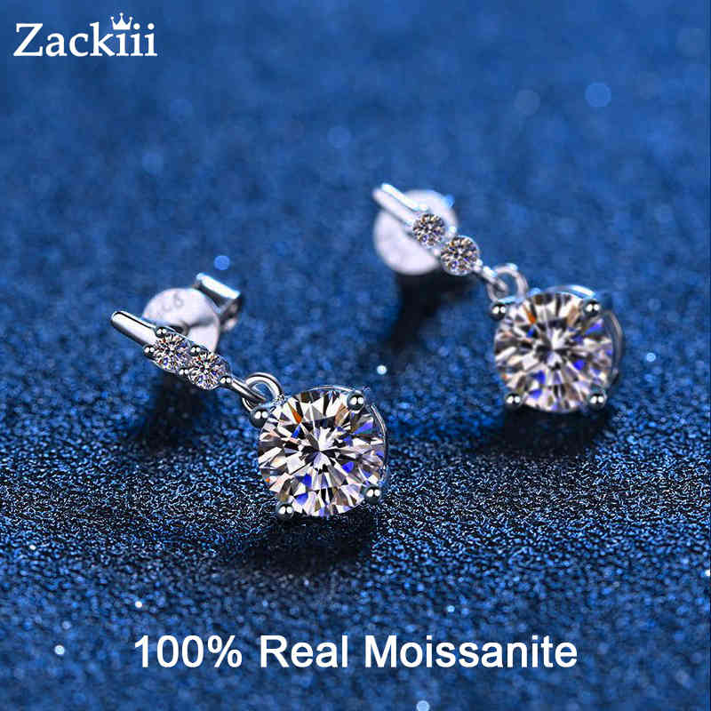 925 Sterling Silver 100% GRA Moissanite Diamonds Gemstone Wedding Enagement Dangle Ear Hook Earrings Fine Jewelry
925 Sterling Silver 100% GRA Moissanite Diamonds Gemstone Wedding Enagement Dangle Ear Hook Earrings Fine Jewelry