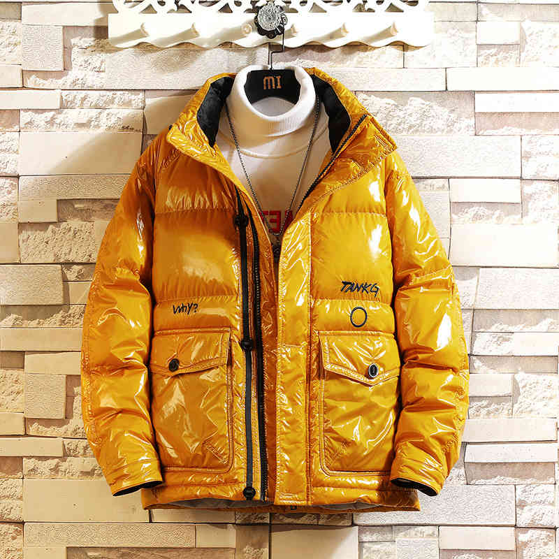 Men's Down & Parkas white wall style large winter coat stand collar thickened bright leather men's down jacket IXV0
Men's Down & Parkas white wall style large winter coat stand collar thickened bright leather men's down jacket IXV0
