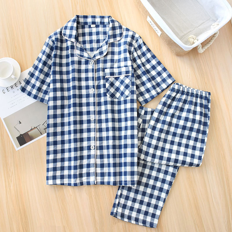 20212021 japanese style simple short women female 100% cotton gauze short sleeve trousers ladies pajamas suit cute pajamas sets home, Black;red
20212021 japanese style simple short women female 100% cotton gauze short sleeve trousers ladies pajamas suit cute pajamas sets home, Black;red