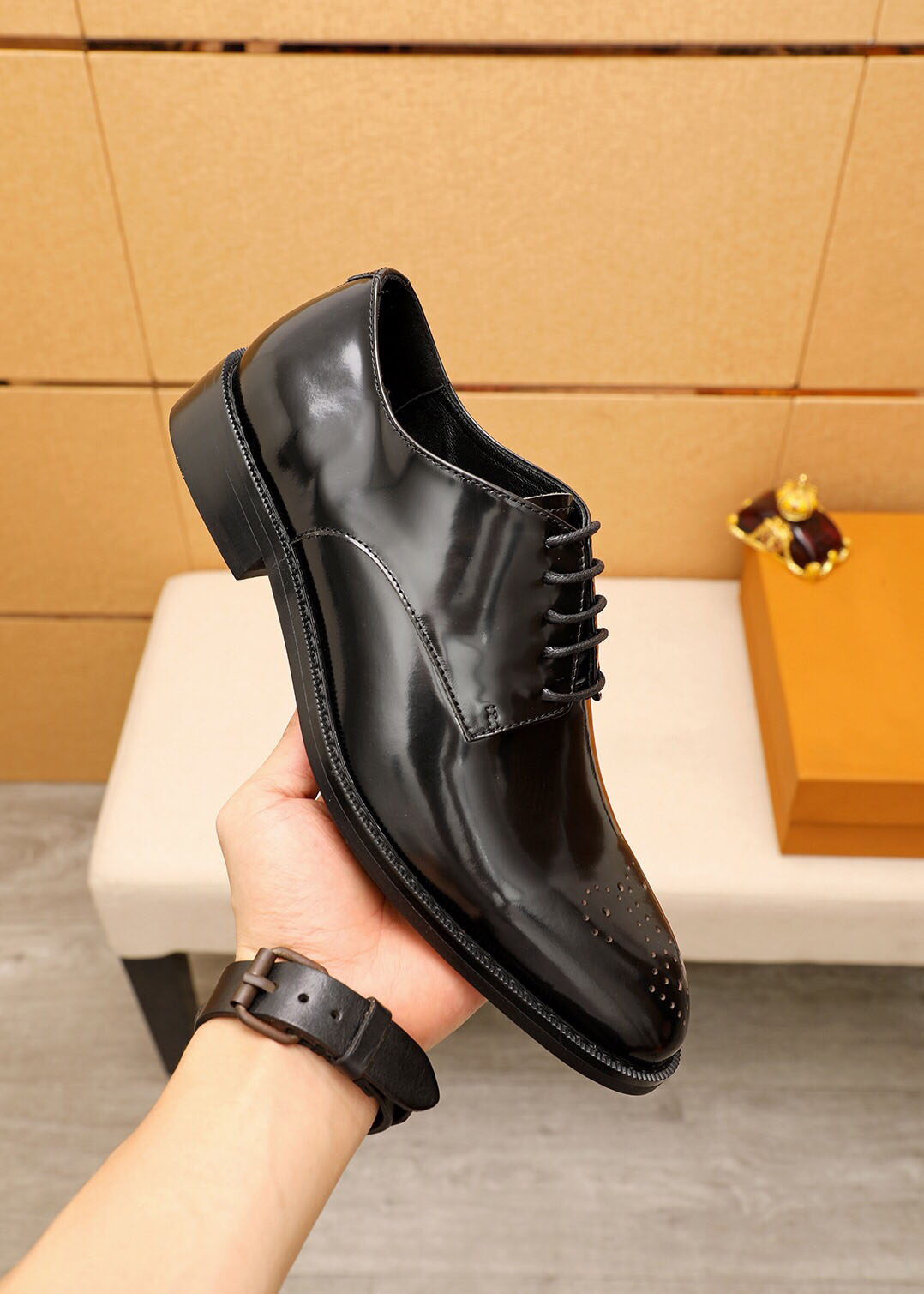 Gentlemen Party Wedding Genuine Leather Dress Shoes Mens Handmade Business Office Oxfords Casual Flats Size 38-45, Black
Gentlemen Party Wedding Genuine Leather Dress Shoes Mens Handmade Business Office Oxfords Casual Flats Size 38-45, Black