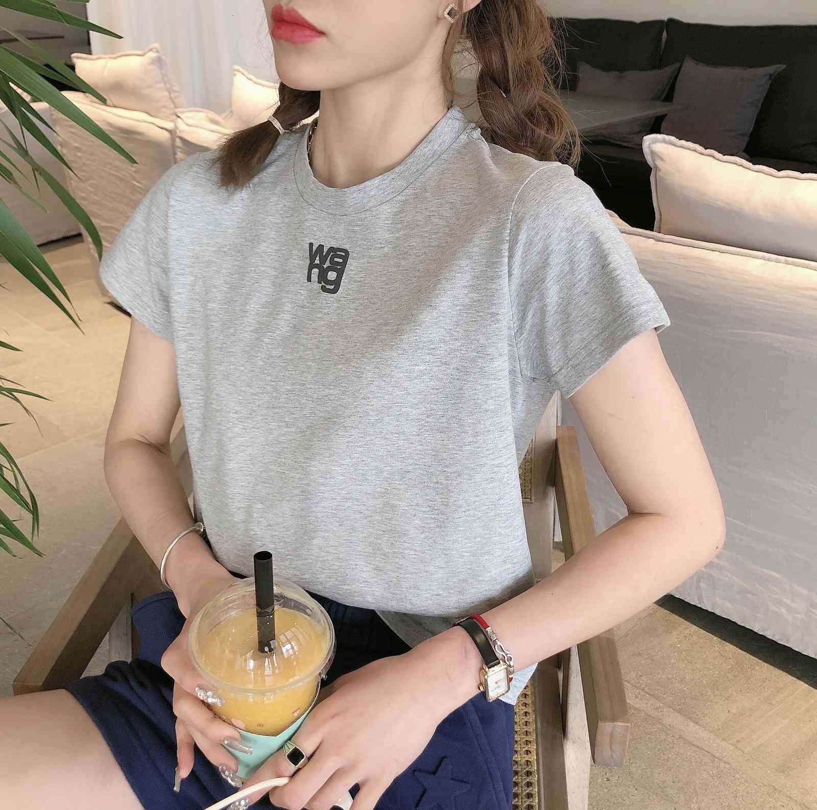 T shirt 2021 Summer Short Sleeve women's foam letter Wang small simple thin round neck top foreign style O99K, Black
T shirt 2021 Summer Short Sleeve women's foam letter Wang small simple thin round neck top foreign style O99K, Black