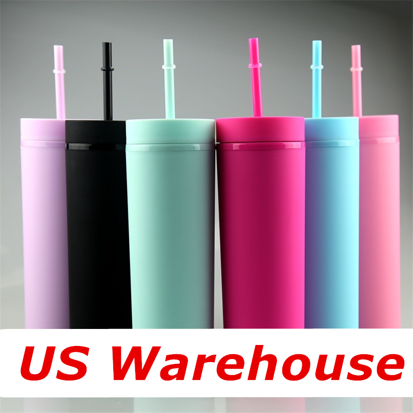 Local Warehouse! 16oz Matte Acrylic Tumblers With Lids & Straws BPA Free 6 Color Plastic Sports Water Bottles Double Wall Drinking Water Cups A12, 16oz;60pcs/carton
Local Warehouse! 16oz Matte Acrylic Tumblers With Lids & Straws BPA Free 6 Color Plastic Sports Water Bottles Double Wall Drinking Water Cups A12, 16oz;60pcs/carton