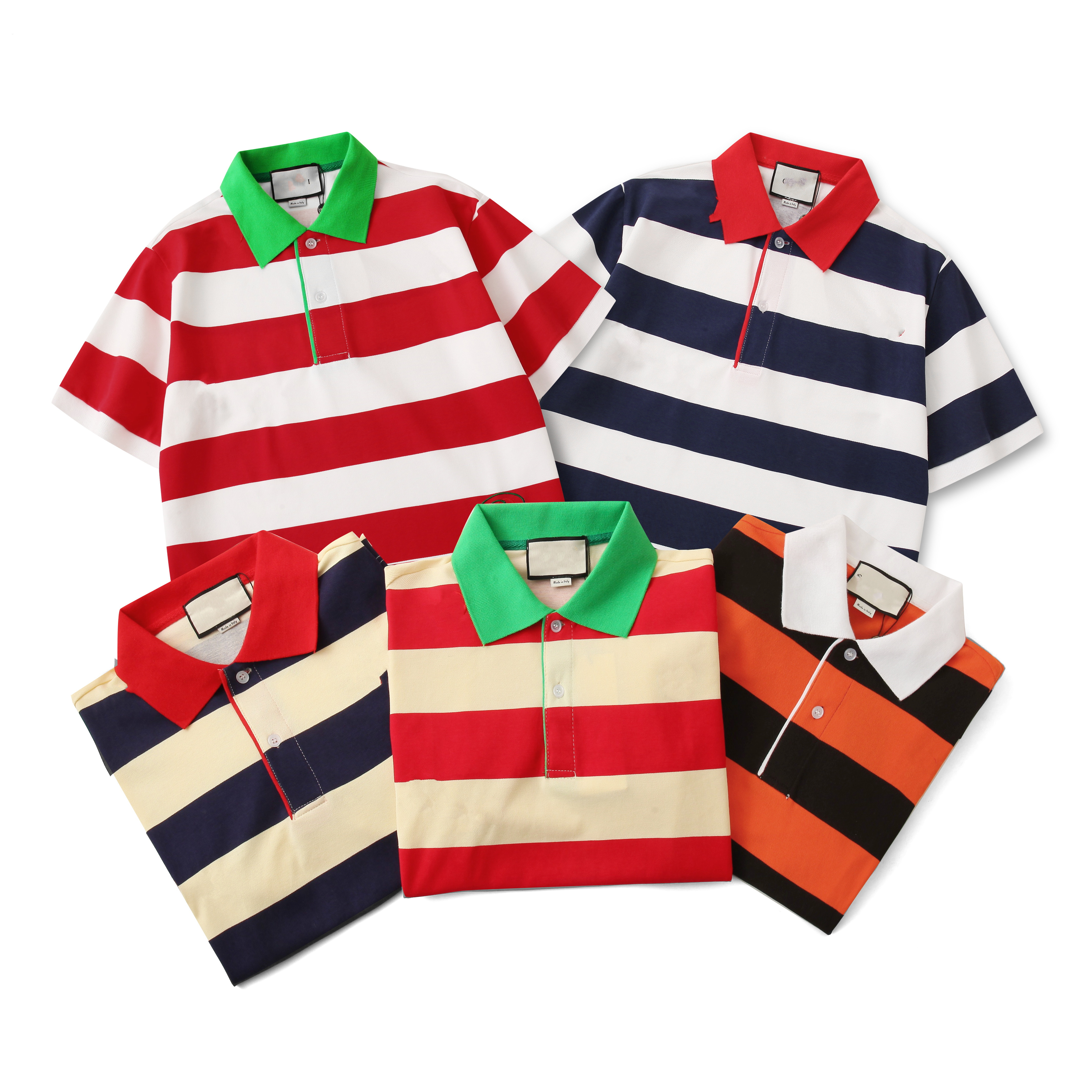 Designer brand POLO shirt 100% cotton embroidered striped letter solid color T-shirt comfortable and breathable top quality
Designer brand POLO shirt 100% cotton embroidered striped letter solid color T-shirt comfortable and breathable top quality