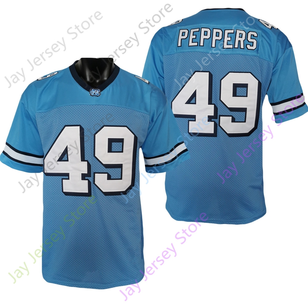 North Carolina Football Jersey NCAA College JULIUS PEPPERS Blue Size S-3XL All Stitched Youth Men, As pic
North Carolina Football Jersey NCAA College JULIUS PEPPERS Blue Size S-3XL All Stitched Youth Men, As pic