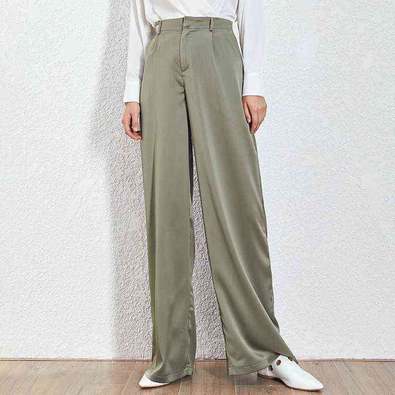 TWOTWNSTYLE Summer Loose Casual Trousers For Women High Waist Maxi Wide Leg Pants Female Elegant Fashion Clothes 211115