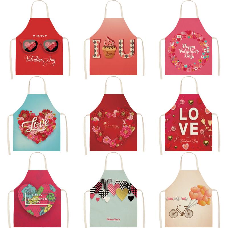 Couple Valentine's Day Flower Heart Apron Kitchen Aprons For Women Linen Home Cooking Baking Waist Pinafore Cleaning Tools
Couple Valentine's Day Flower Heart Apron Kitchen Aprons For Women Linen Home Cooking Baking Waist Pinafore Cleaning Tools