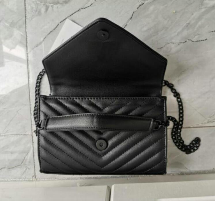 Fashion top sheepskin Crossbody Bags caviar metal black chain Handbag Genuine Leather bag Flip cover diagonal Shoulder handbags SLY0245
Fashion top sheepskin Crossbody Bags caviar metal black chain Handbag Genuine Leather bag Flip cover diagonal Shoulder handbags SLY0245