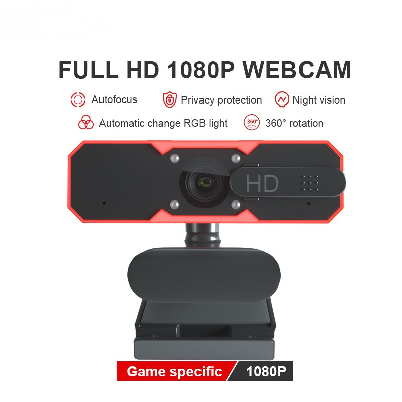 Frame rate 30fps 1080p autofocus PC camera with microphone and speaker HD webcam ring light Usb
Frame rate 30fps 1080p autofocus PC camera with microphone and speaker HD webcam ring light Usb