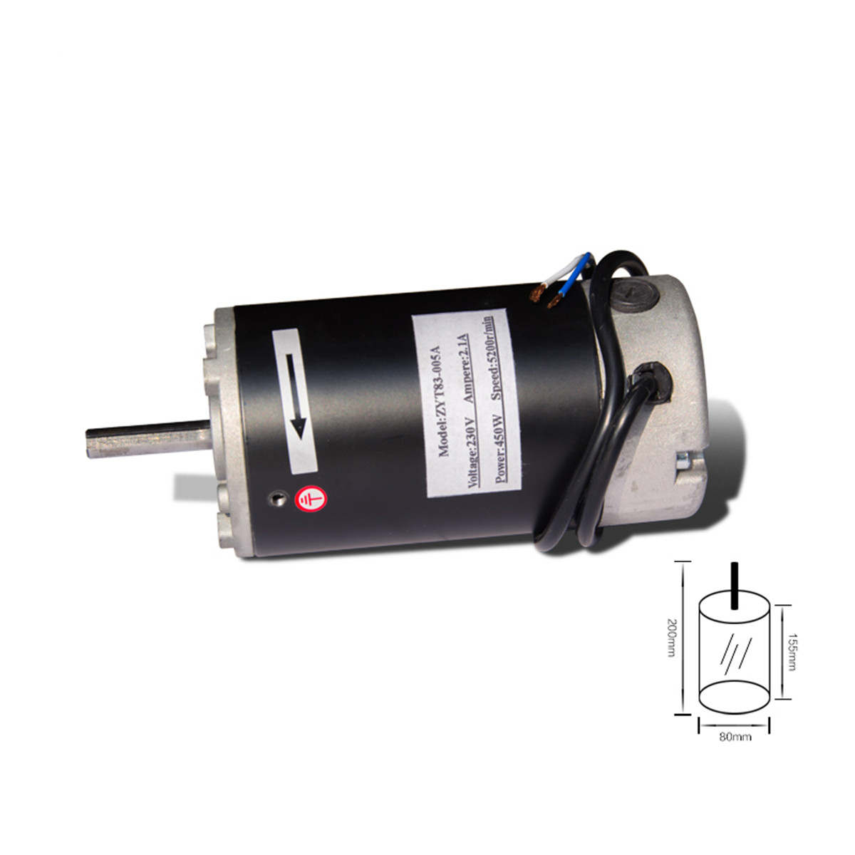 Mini Lathe Motor 450W DC Motor lathe accessories For wm180v wm210v