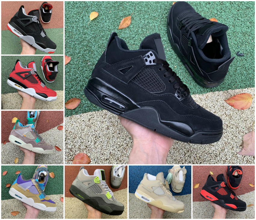 High Quality 2022 Mens 4 4s basketball shoes white oreo shimmer black cat university blue bred trainers pure money metallic purple orange men women designer sneakers, Bubble package bag 
High Quality 2022 Mens 4 4s basketball shoes white oreo shimmer black cat university blue bred trainers pure money metallic purple orange men women designer sneakers, Bubble package bag