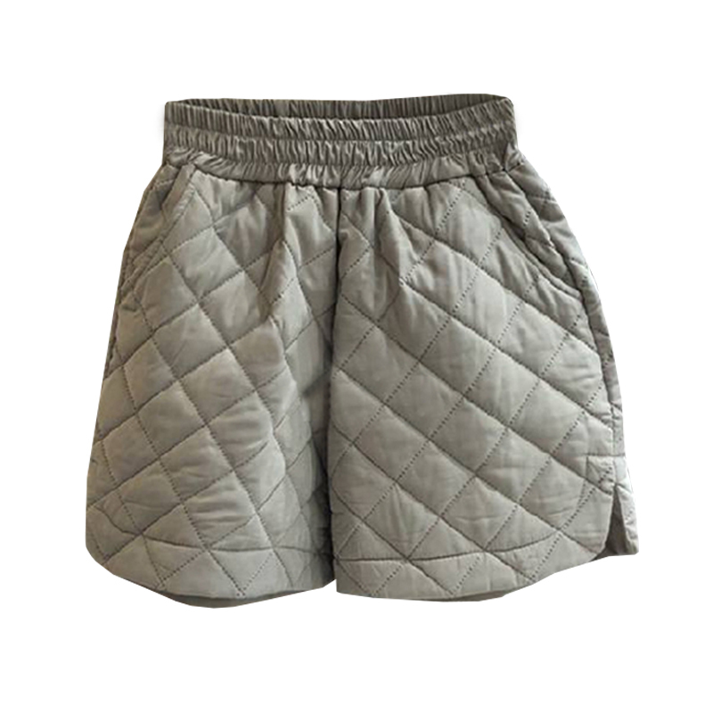 Nomikuma Women Winter Shorts Korean Argyle Wide Leg Bottoms New Stretch High Waist Short Pantalones Cortos De Mujer 6D539 210427