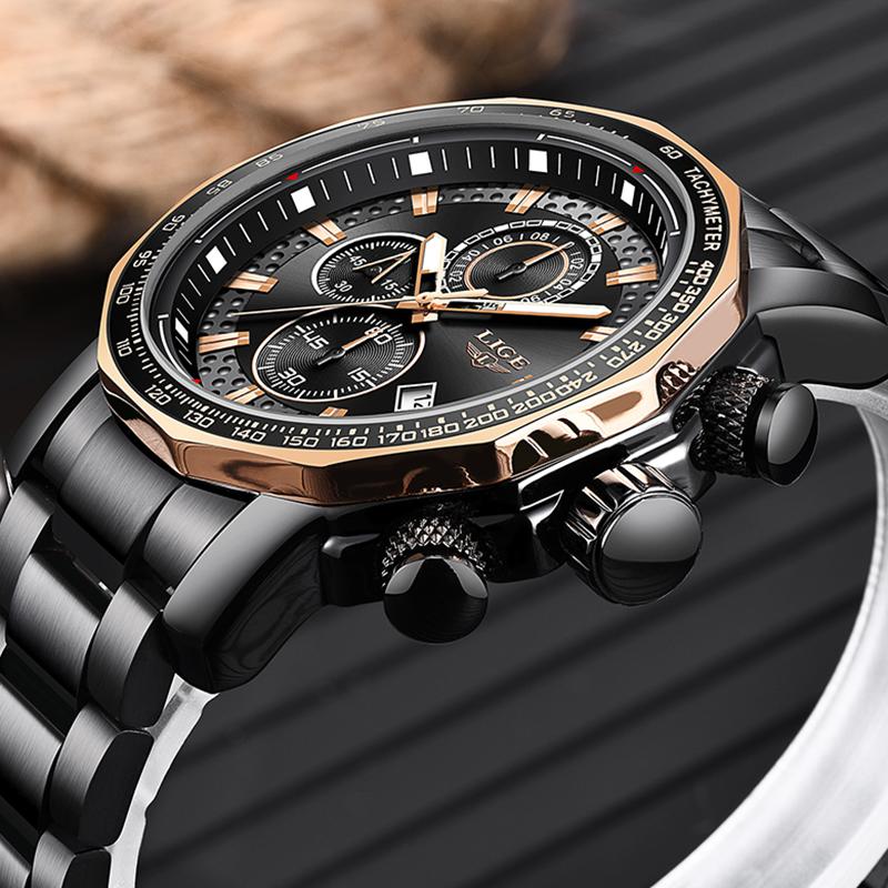 Montres de montres à bracelets Casual Hommes avec Top Sports Sports Chronograph Quartz Montre Hommes Relogio Masculino 2021