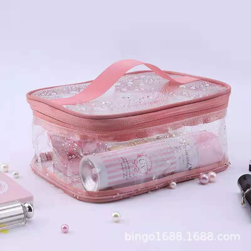 Cosmetic Bags & Cases Cosmetics BagsTransparent Portable Female Large Capacity Simple Wear Resistant And Durable Travel, Pink cosmetics bags
Cosmetic Bags & Cases Cosmetics BagsTransparent Portable Female Large Capacity Simple Wear Resistant And Durable Travel, Pink cosmetics bags