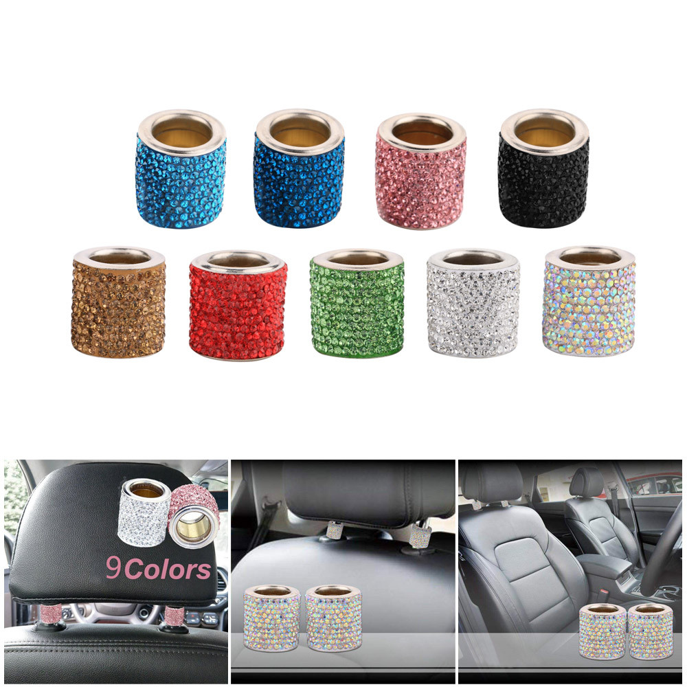 Crystal Rhinestone Car Seat Headrest Ring Collars Decor Charms Bling Headrest Collars Car Interior Accessories for Women Girls
Crystal Rhinestone Car Seat Headrest Ring Collars Decor Charms Bling Headrest Collars Car Interior Accessories for Women Girls
