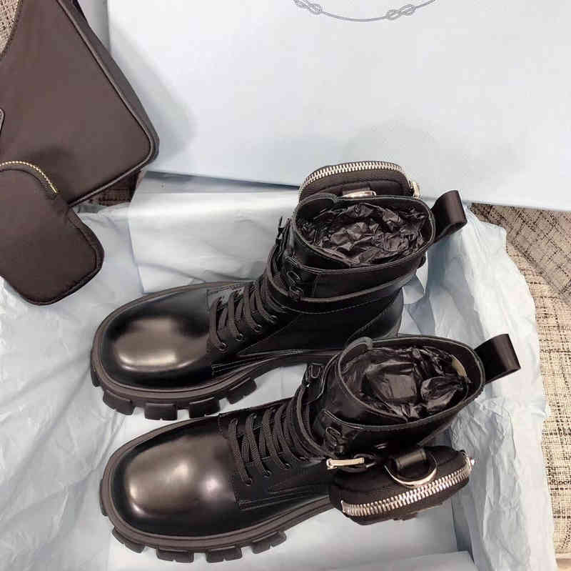 Boots boots With package black lace-up pocket muffin ankle wallet platform trend fashion K926, Black top
Boots boots With package black lace-up pocket muffin ankle wallet platform trend fashion K926, Black top