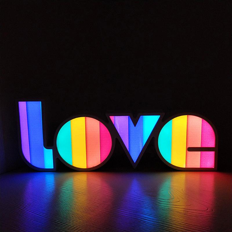 Table Lamps Box Lamp LOVE Nightlight Light Up Sign Decor Bedroom 5V Rainbow Color For Wedding/Birthday Party LED Letter Lights 
Table Lamps Box Lamp LOVE Nightlight Light Up Sign Decor Bedroom 5V Rainbow Color For Wedding/Birthday Party LED Letter Lights