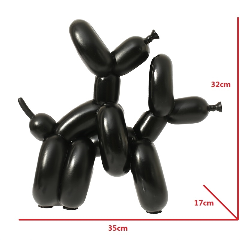 HUMPek Naughty Balloon Dogs Art Figurine Resin Craft Abstract Statue Home Decorations Table Gift Living Room Decoration AA9 210827
