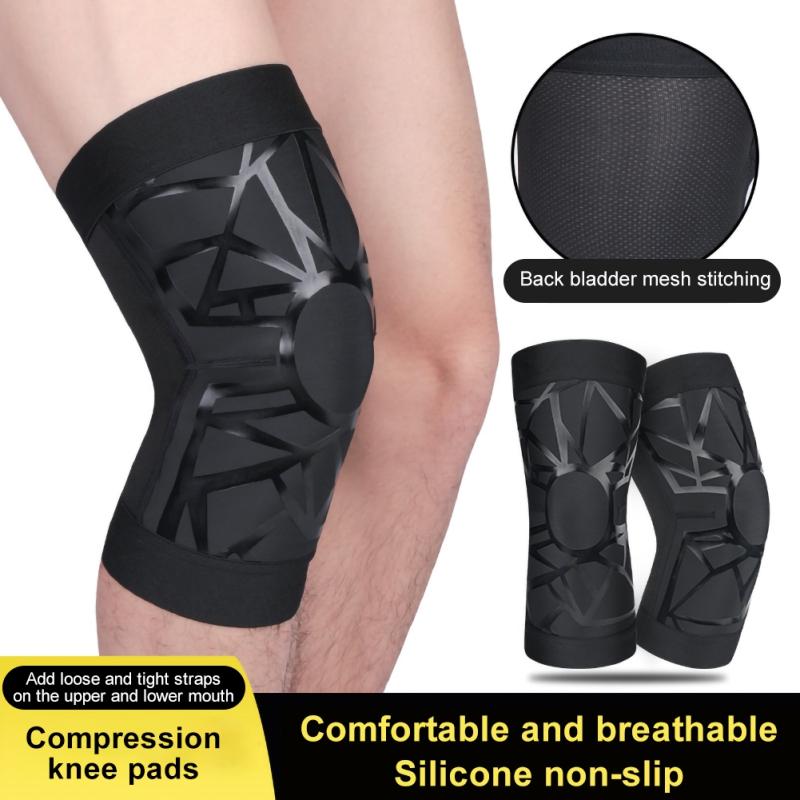 Black Compression Knee Support Sleeve Protector Elastic Kneepad Brace Springs Gym Sports Basketball Volleyball Running Elbow & Pads, Black;gray
Black Compression Knee Support Sleeve Protector Elastic Kneepad Brace Springs Gym Sports Basketball Volleyball Running Elbow & Pads, Black;gray
