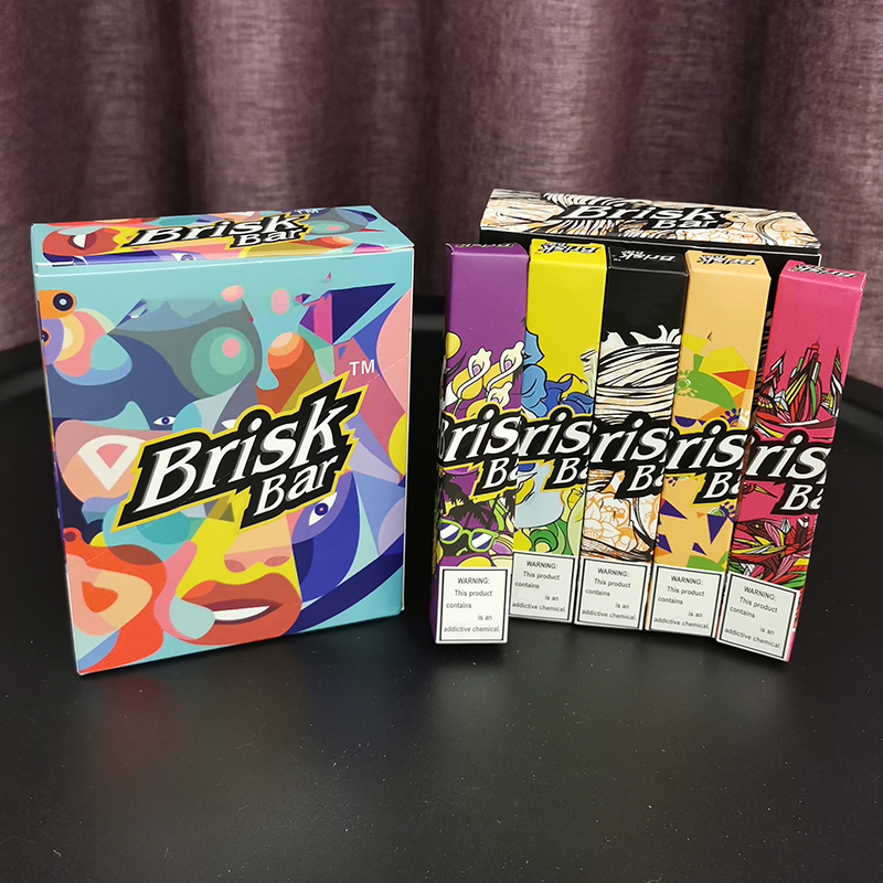 Original Brisk Bar 1800 Puffs Disposable Vape Electronic Cigarettes 5ml 5% Prefilled Pod 850mAh Batetry With LED Light At Bottom 10 Colors In Stock
Original Brisk Bar 1800 Puffs Disposable Vape Electronic Cigarettes 5ml 5% Prefilled Pod 850mAh Batetry With LED Light At Bottom 10 Colors In Stock