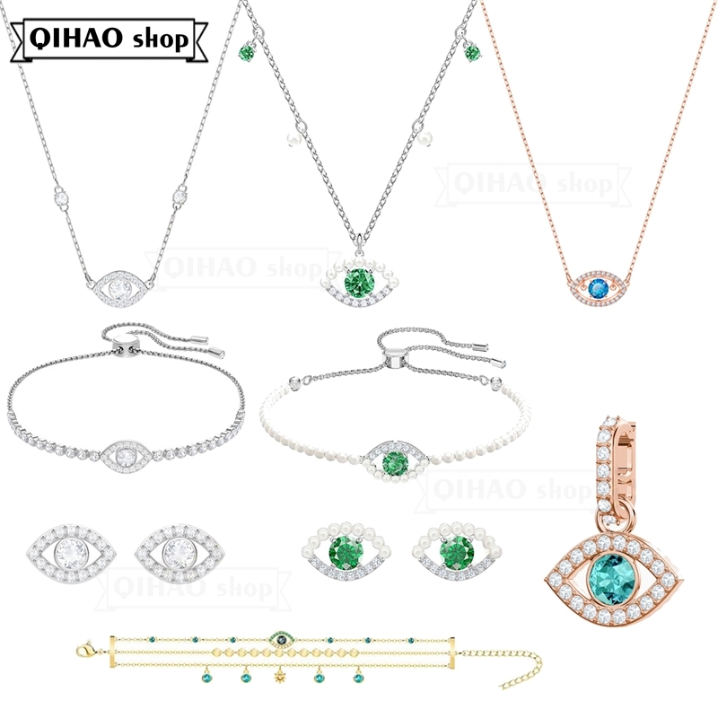 2020 Fashion High Quality SWA Charming Lucky Green Exquisite Pearl eye Jewelry Decoration Necklace Women Romantic Gift
2020 Fashion High Quality SWA Charming Lucky Green Exquisite Pearl eye Jewelry Decoration Necklace Women Romantic Gift
