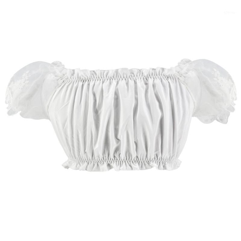 Sladuo Style Tube Top Lantern Sleeve Black And White See-Through Yarn Ruffled Flat Mouth Beautiful Back Corset Bustiers & Corsets
Sladuo Style Tube Top Lantern Sleeve Black And White See-Through Yarn Ruffled Flat Mouth Beautiful Back Corset Bustiers & Corsets