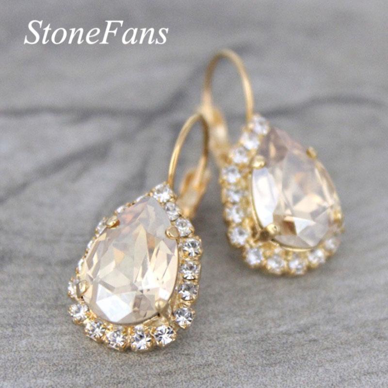 Dangle & Chandelier Stonefans Cubic Zircon Earrings Hoop Drop For Women Luxury Jewelry Water Crystal Bridal Wedding Party Jewellery
Dangle & Chandelier Stonefans Cubic Zircon Earrings Hoop Drop For Women Luxury Jewelry Water Crystal Bridal Wedding Party Jewellery