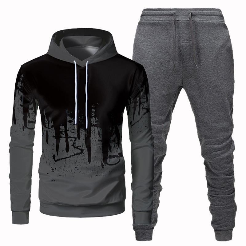 Winter large men's Hooded Sweater personality gradient 3D printing casual suit top, Black
Winter large men's Hooded Sweater personality gradient 3D printing casual suit top, Black