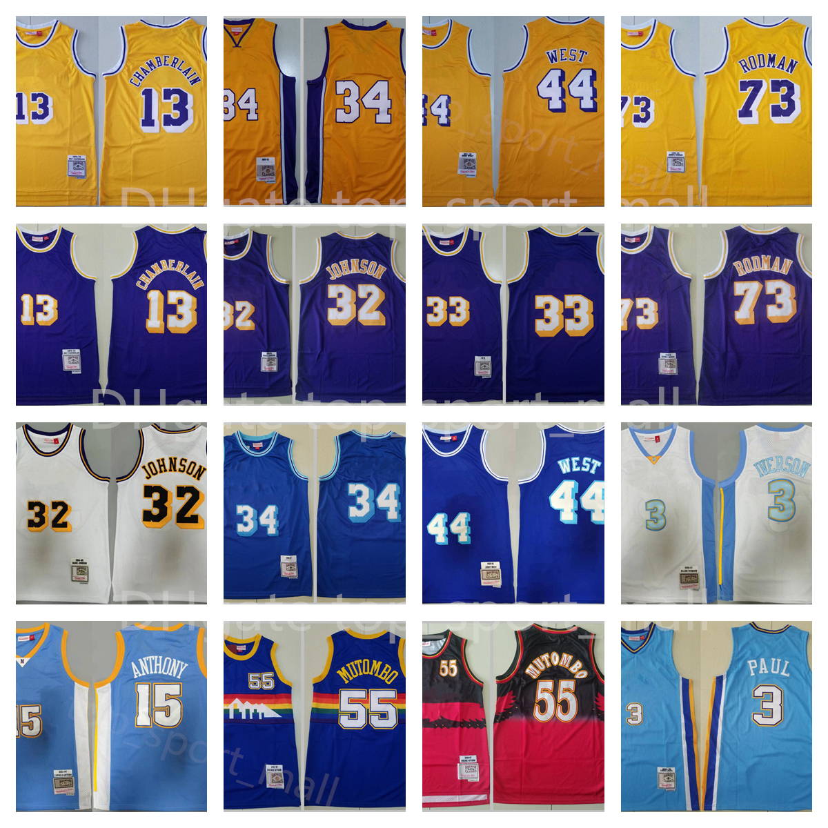 Mitchell and Ness & Basketball Retro Jerry West Jersey Johnson Dennis Rodman Wilt Chamberlain Dikembe Mutombo Carmelo Anthony Allen Iverson Yellow Vintage Shirts, Photo
Mitchell and Ness & Basketball Retro Jerry West Jersey Johnson Dennis Rodman Wilt Chamberlain Dikembe Mutombo Carmelo Anthony Allen Iverson Yellow Vintage Shirts, Photo