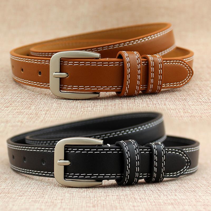 Belts Fashion Ladies Leather Lined Jeans Belt Hollow Lesisure Double Cable For Women Accessories, Black
Belts Fashion Ladies Leather Lined Jeans Belt Hollow Lesisure Double Cable For Women Accessories, Black
