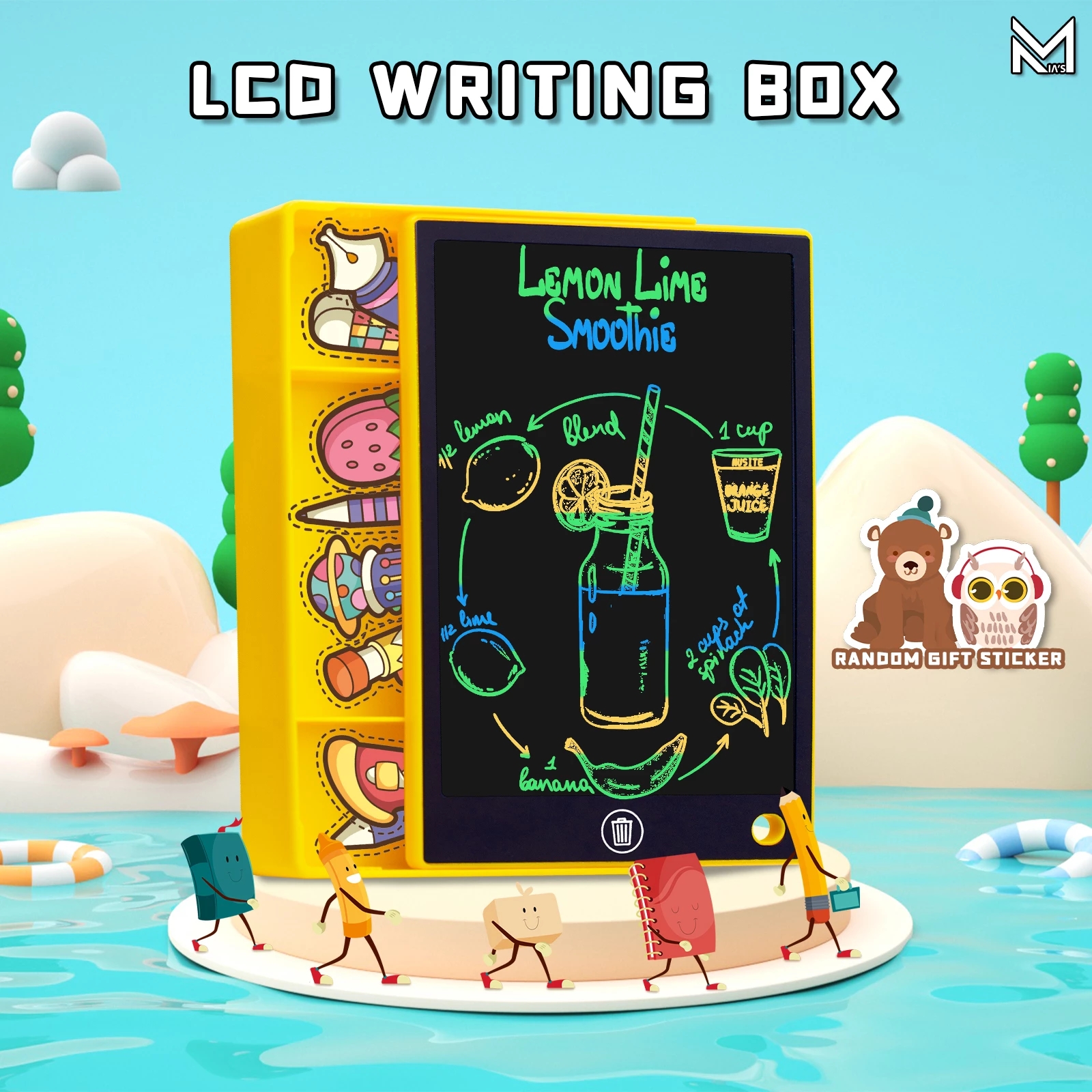 Children's New Stationery Box Learning Handwriting Board Intelligent Large Screen Drawing Writing Board Color Word Monochrome Optional
Children's New Stationery Box Learning Handwriting Board Intelligent Large Screen Drawing Writing Board Color Word Monochrome Optional