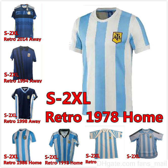 1978 Argentina KEMPES Mens Soccer Jerseys 1986 National Team RETRO MARADONA 1998 BATISTUTA ZANETTI 2006 MESSI RIQUELME Home Football Shirts, Black;yellow
1978 Argentina KEMPES Mens Soccer Jerseys 1986 National Team RETRO MARADONA 1998 BATISTUTA ZANETTI 2006 MESSI RIQUELME Home Football Shirts, Black;yellow