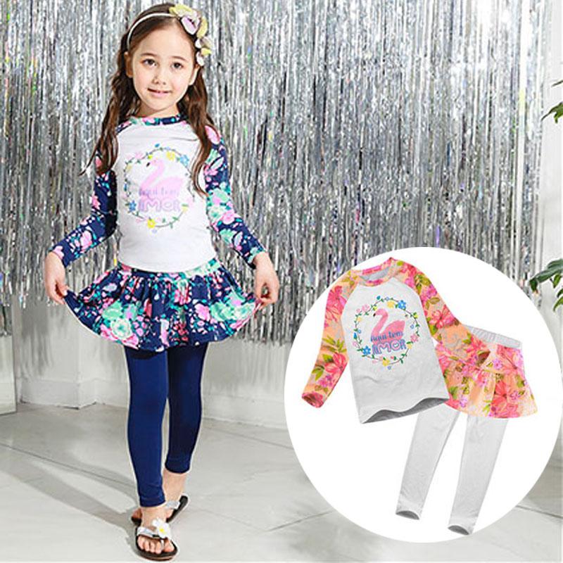 Baby Girl Long Sleeve Two Piece Swimsuit Sunscreen Printed Children's Surf Diving Suit Girls' Split Tights S One-Piece Suits
Baby Girl Long Sleeve Two Piece Swimsuit Sunscreen Printed Children's Surf Diving Suit Girls' Split Tights S One-Piece Suits