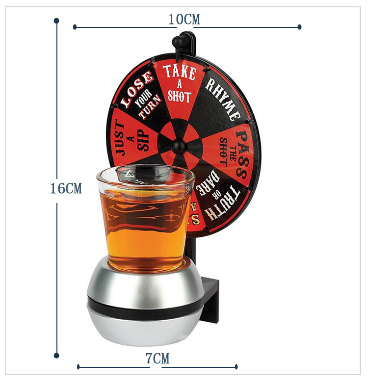 Manufacturers are selling well, drink turntable wine glasses, bar drinking entertainment supplies,2021 Drunk and fun toys Wheel
Manufacturers are selling well, drink turntable wine glasses, bar drinking entertainment supplies,2021 Drunk and fun toys Wheel