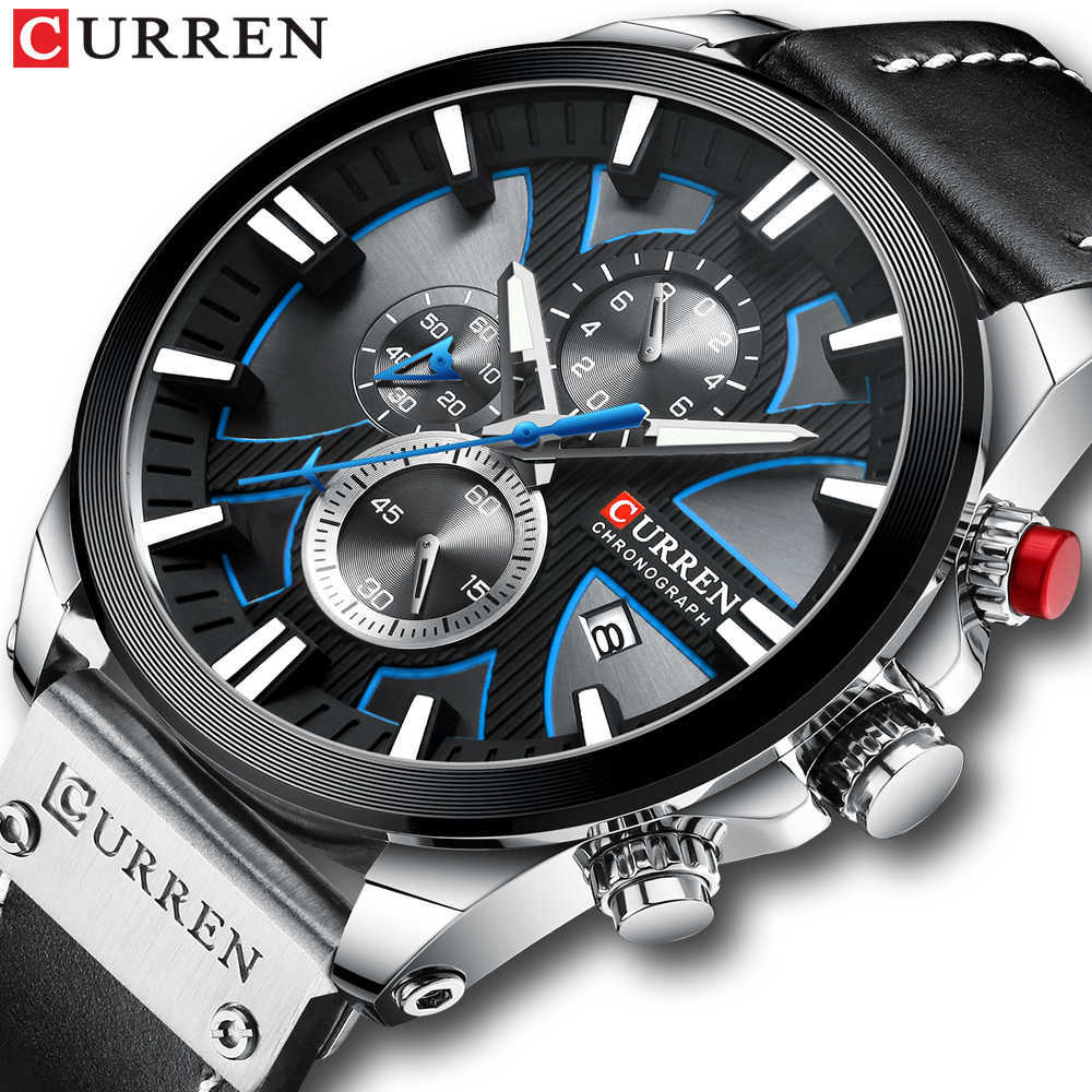 New CURREN Men Watches Fashion Quartz Wrist Watches Men's Military Waterproof Sports Watch Male Date Clock Relogio Masculino CX200803